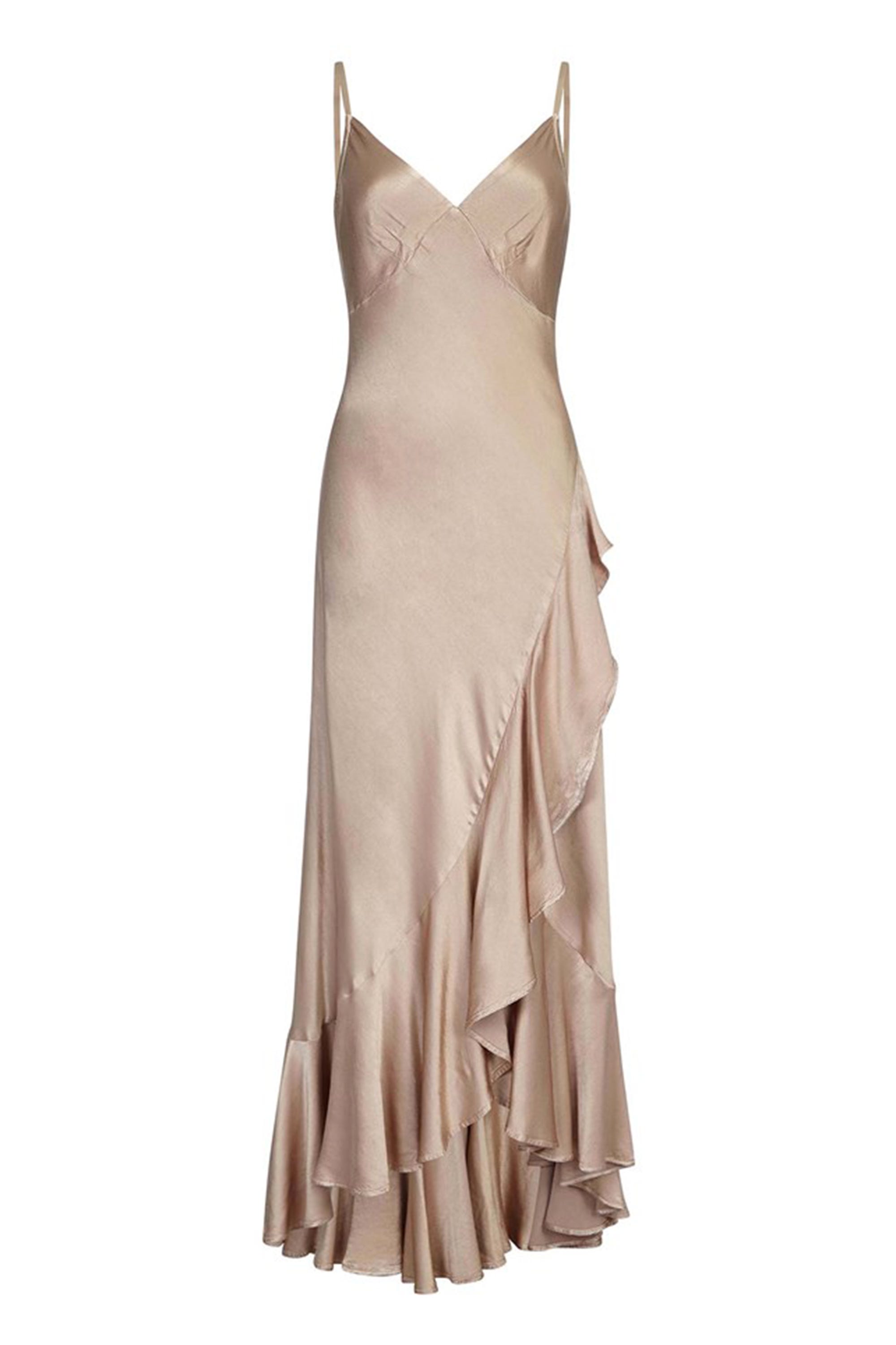 Champagne Silk Wedding Dress